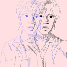 BTS linework series - Jimin